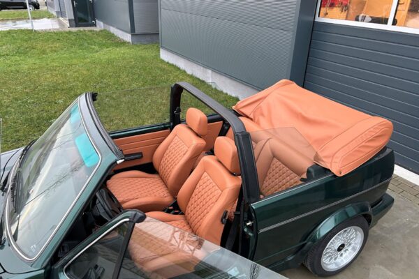 Volkswagen Golf 2 Cabrio interieur opnieuw bekleed leer