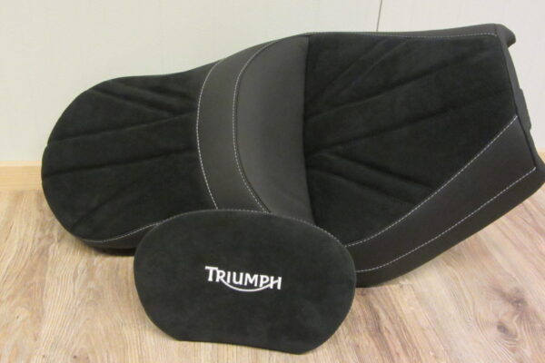 buddysit triumph rocket opnieuw bekleed leer alcantara