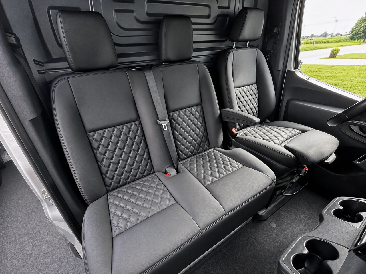 Mercedes sprinter stoel leer leder bekleden